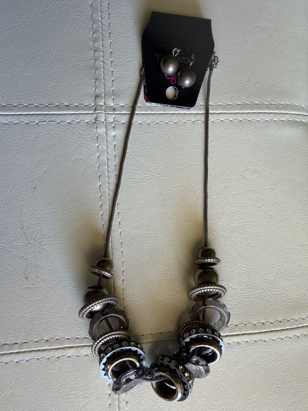 paparazzi Mixed Metal Earrings & Necklace Set